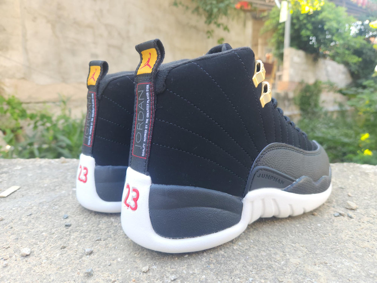 Air Jordan 12 Retro Black‑White‑Gold Men's - product view 1