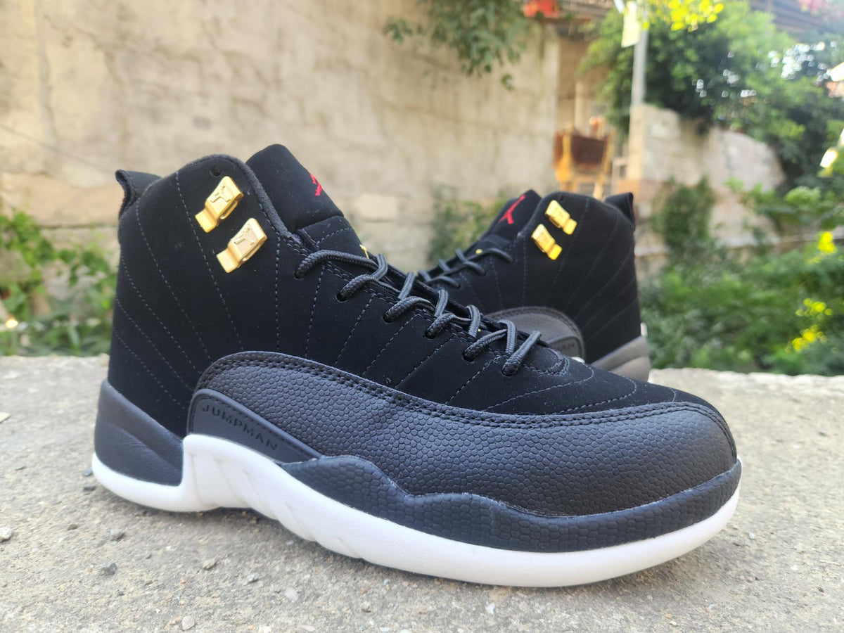 Air Jordan 12 Retro Black‑White‑Gold Men's - product view 2