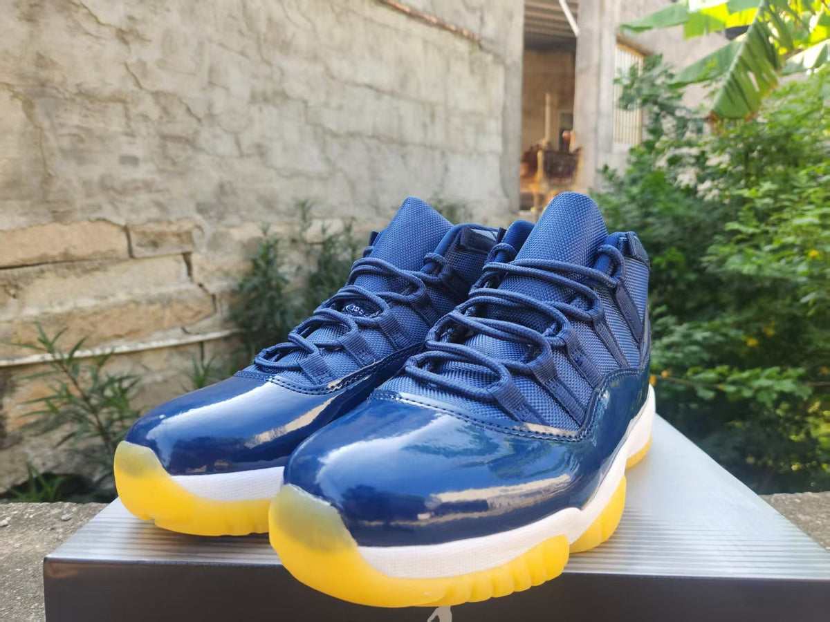 Air Jordan 11 Retro 'Deep Navy Yellow' - product view 1
