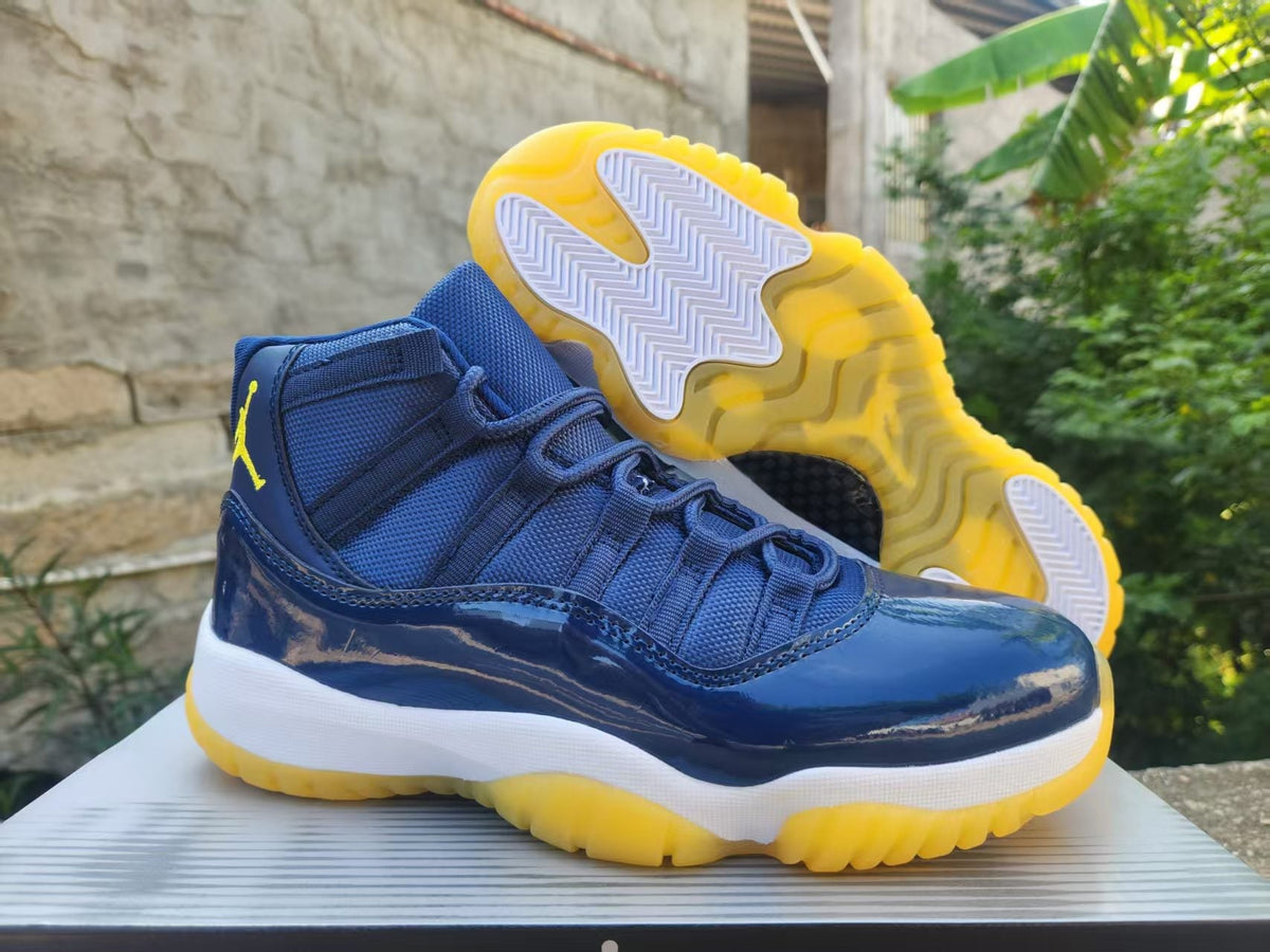 Air Jordan 11 Retro 'Deep Navy Yellow' - product view 2