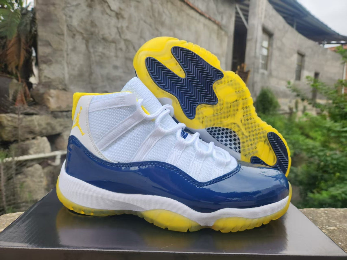 Air Jordan 11 Retro 'White Blue Yellow' - product view 1