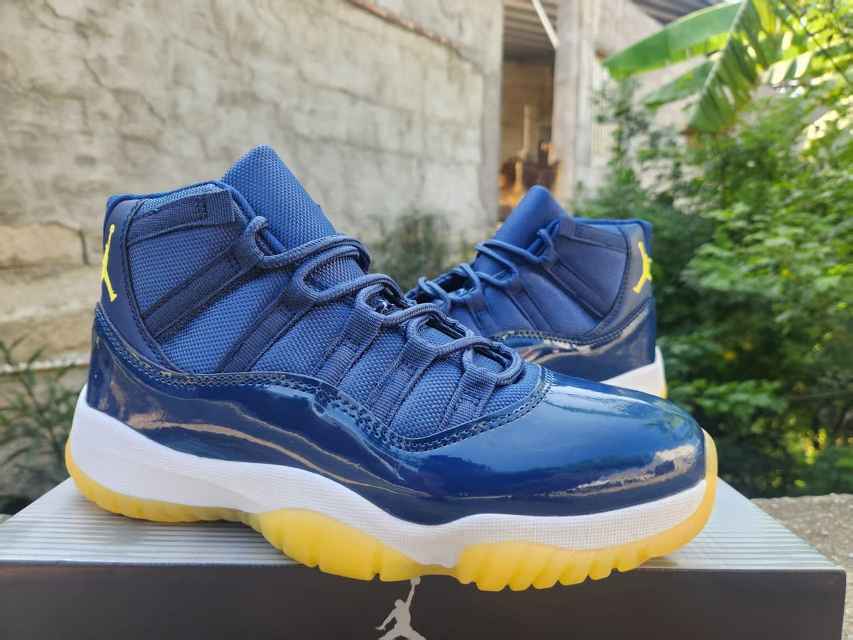 Air Jordan 11 Retro 'Deep Navy Yellow' - product view 3