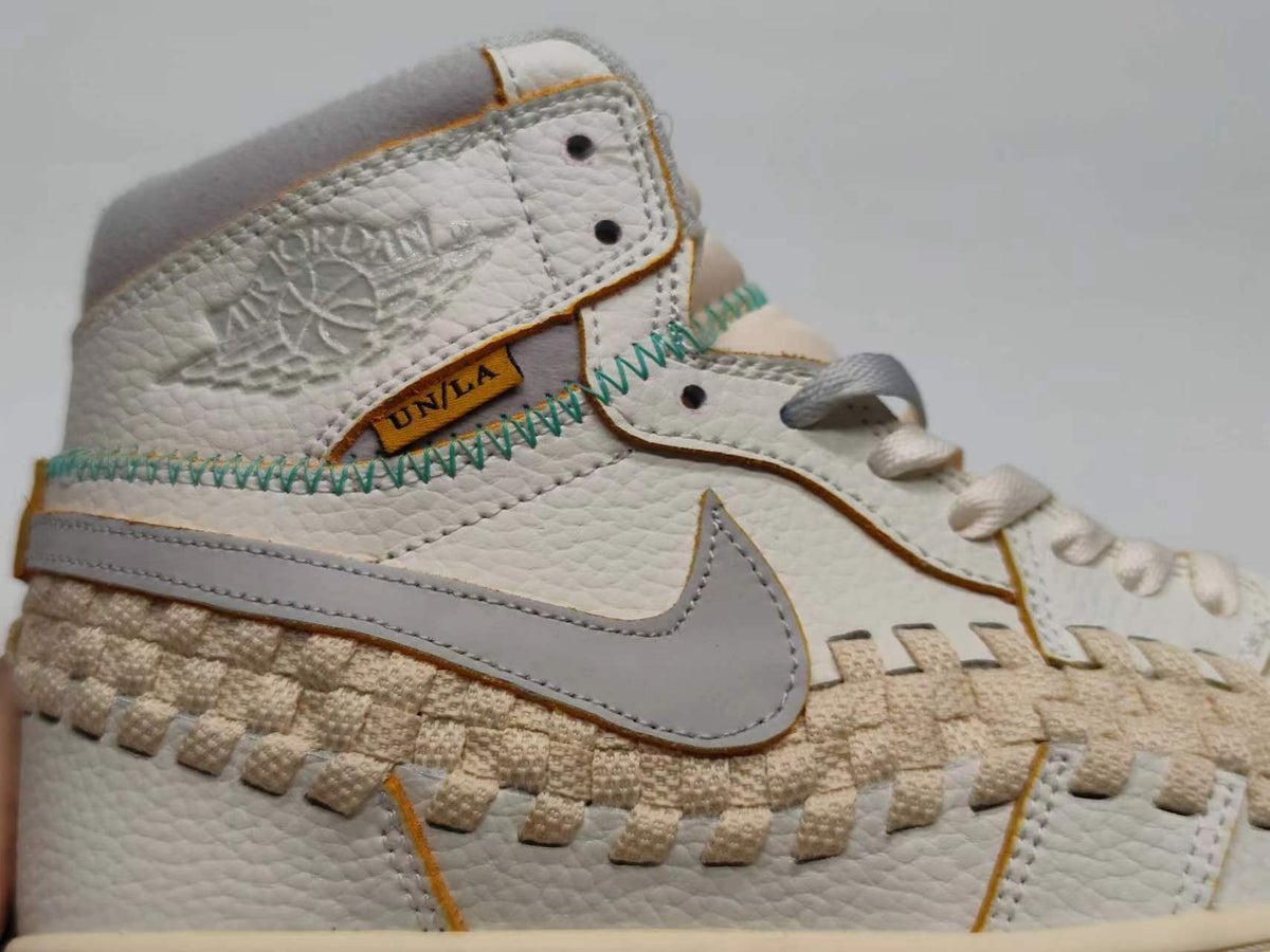 Air Jordan 1 High OG Triple Collab 'Grey/White' Woven - product view 1