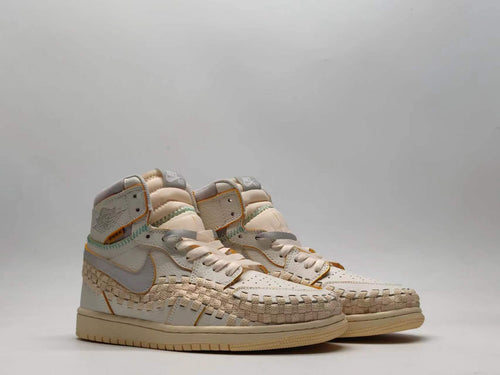 Air Jordan 1 High OG Triple Collab 'Grey/White' Woven - product view 2