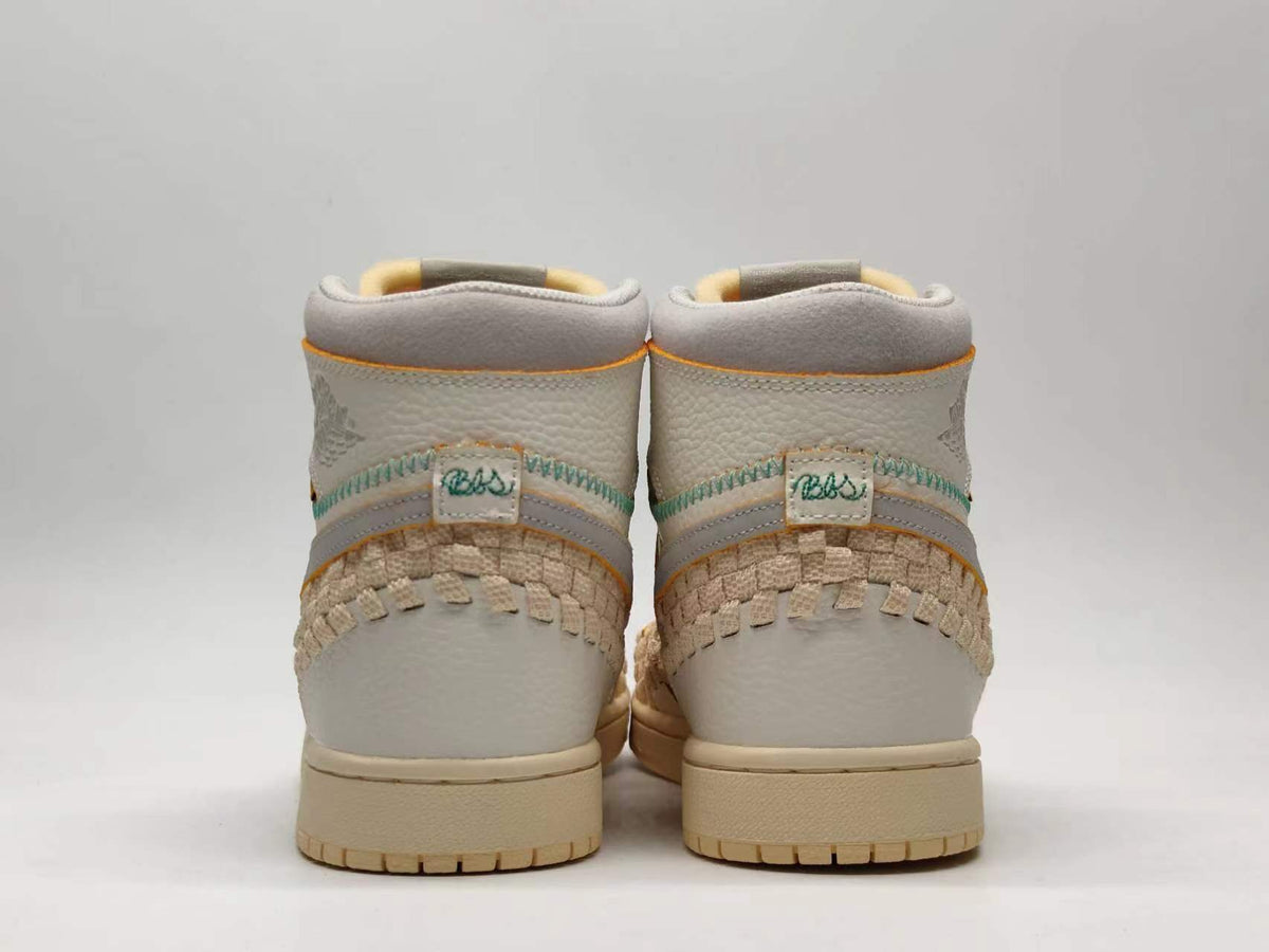 Air Jordan 1 High OG Triple Collab 'Grey/White' Woven - product view 3