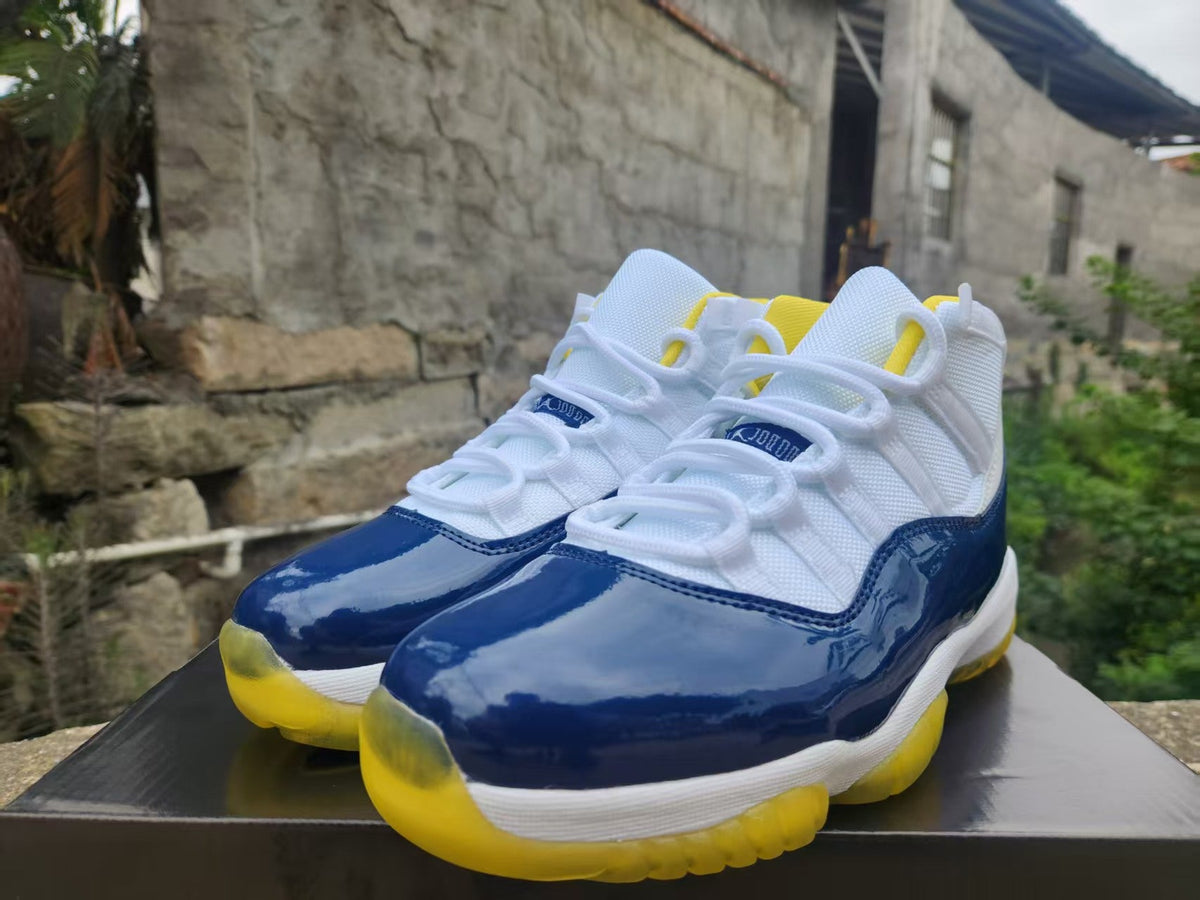 Air Jordan 11 Retro 'White Blue Yellow' - product view 3