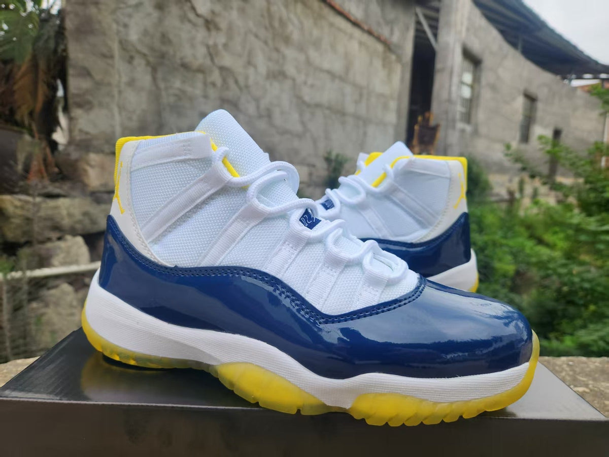 Air Jordan 11 Retro 'White Blue Yellow' - product view 4
